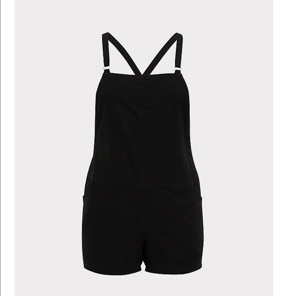 NWOT Linen shortalls